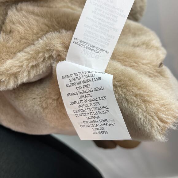 VINCE Cascade Genuine Shearling Jacket Coat Brown Taupe Sz Small S $1475 - Picture 7 of 12